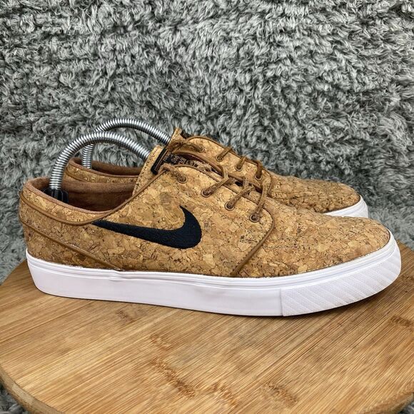 Nike SB Stefan Janoski Zoom Elite Shoes Sneakers Men's 9 Cork Tan 725074-201 - Picture 1 of 10